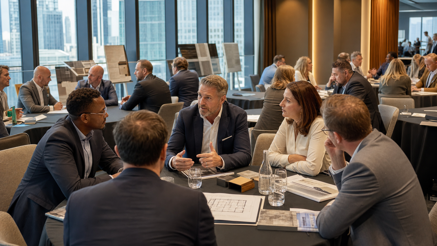 Structured conference conversations between construction stakeholders and decision-makers